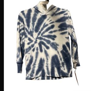 Wonder Nation Boys Blue Tie Dye Hoodie Size S (4/5)NWT! With Kangaroo Pocket